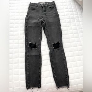 PacSun Los Angeles High-Rise Ankle Jegging Black Jeans Size 25